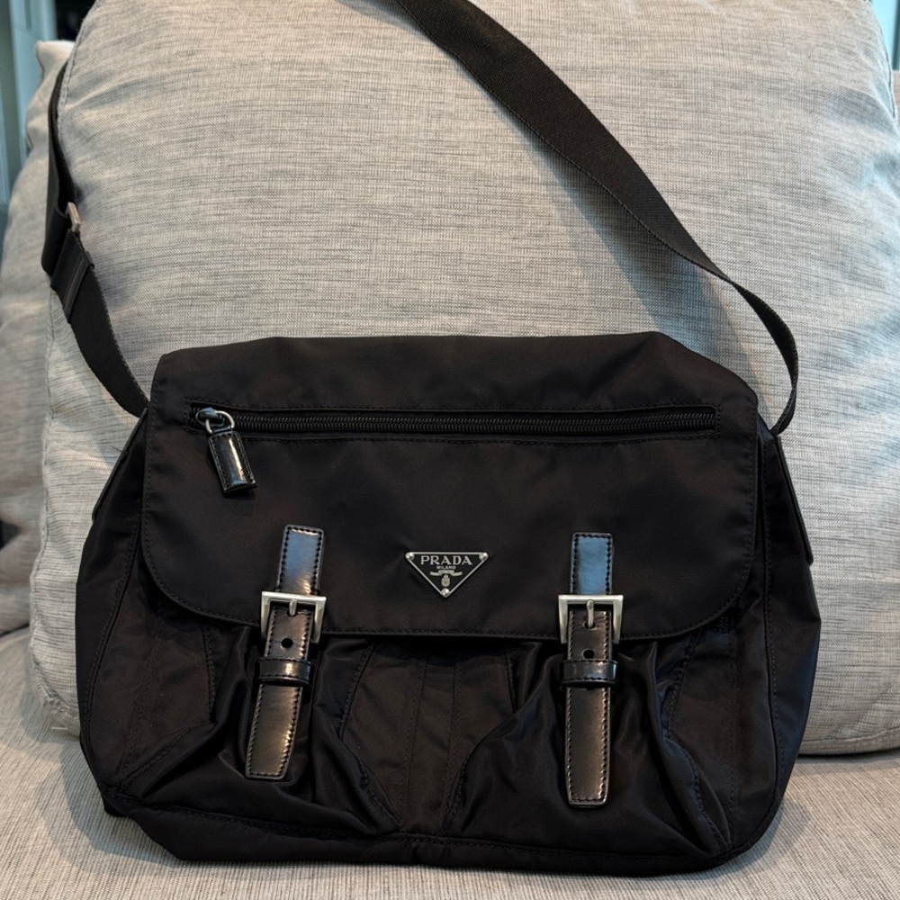 Prada Tessuto Nylon Messenger Bag